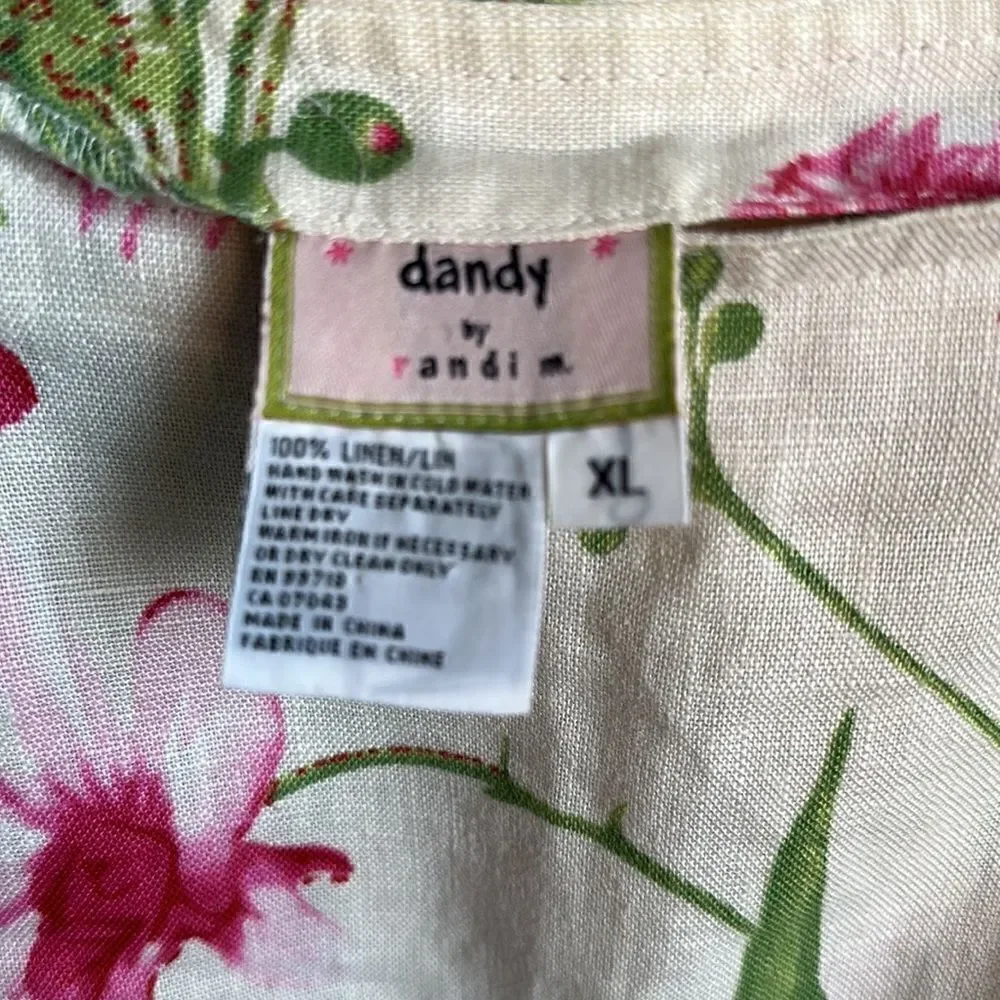 Dandy By Randim 100% Linen Skirt XL